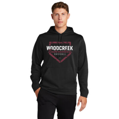 Woodcreek Baseball Dugout Dri Fit Hoodie with Logo #4a Thumbnail