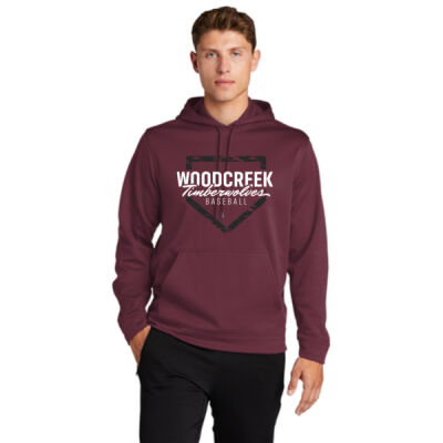 Woodcreek Baseball Dugout Dri Fit Hoodie with Logo #4b Thumbnail