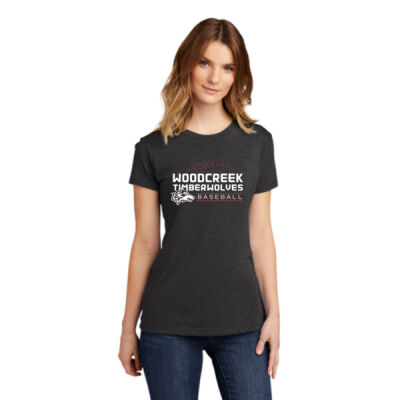 Woodcreek Baseball Dugout Ladies Tee Logo #3 Thumbnail