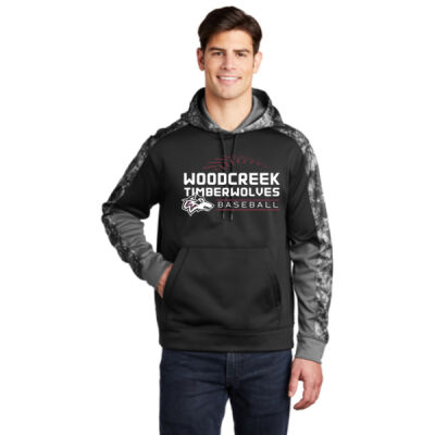 Woodcreek Baseball Dugout Colorblock Hoodie with Logo #3 Thumbnail