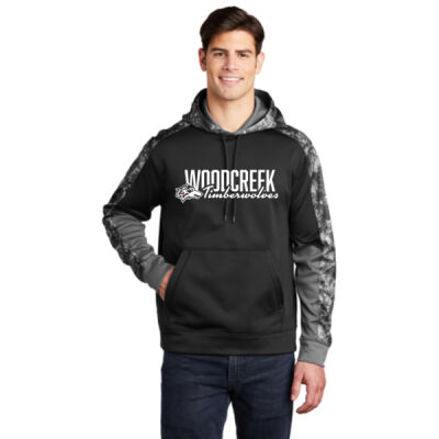 Woodcreek Baseball Dugout Colorblock Hoodie with Logo #2b Thumbnail