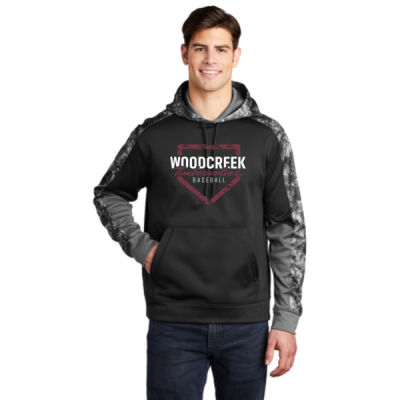 Woodcreek Baseball Dugout Colorblock Hoodie with Logo #4a Thumbnail