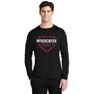 Woodcreek Baseball Dugout Long Sleeve UV Dri Fit Shirt Logo #4a Thumbnail